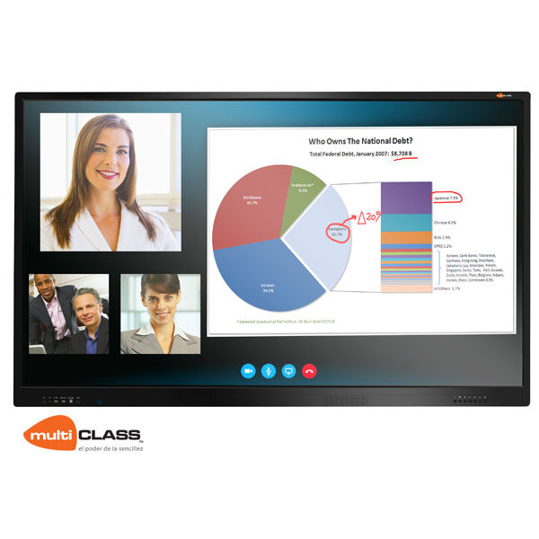 Pantalla táctil multiCLASS Touch Screen 75" Android