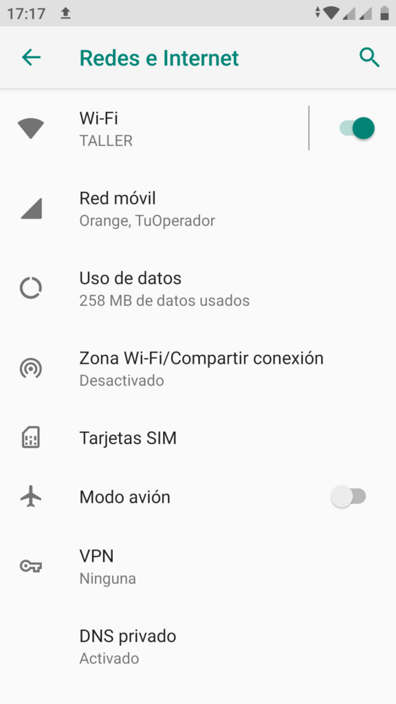 Configurar una conexión VPN en Android