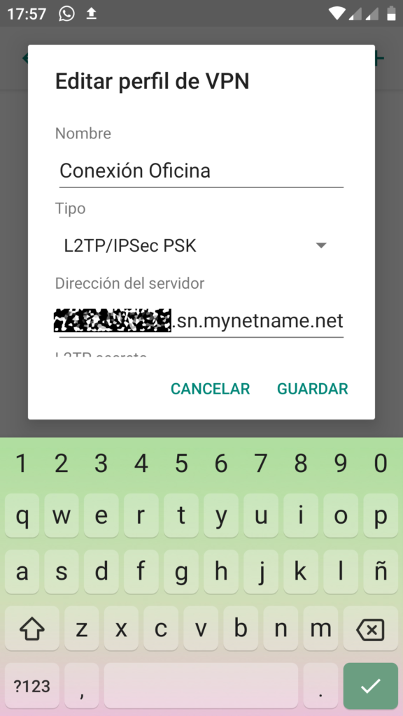 Configurar una conexión VPN en Android