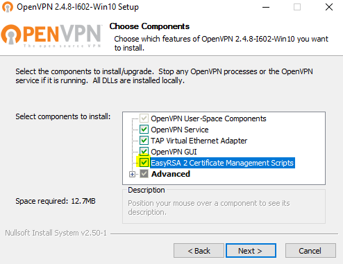 Configuración de OpenVPN en Windows 10