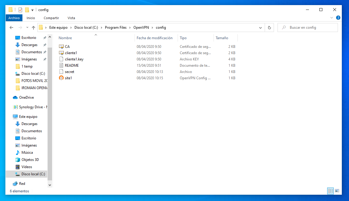 Configuración de OpenVPN en Windows 10