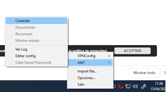 Configuración de OpenVPN en Windows 10