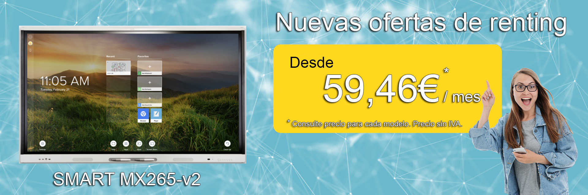 Ofertas de renting Smart MX265-V2